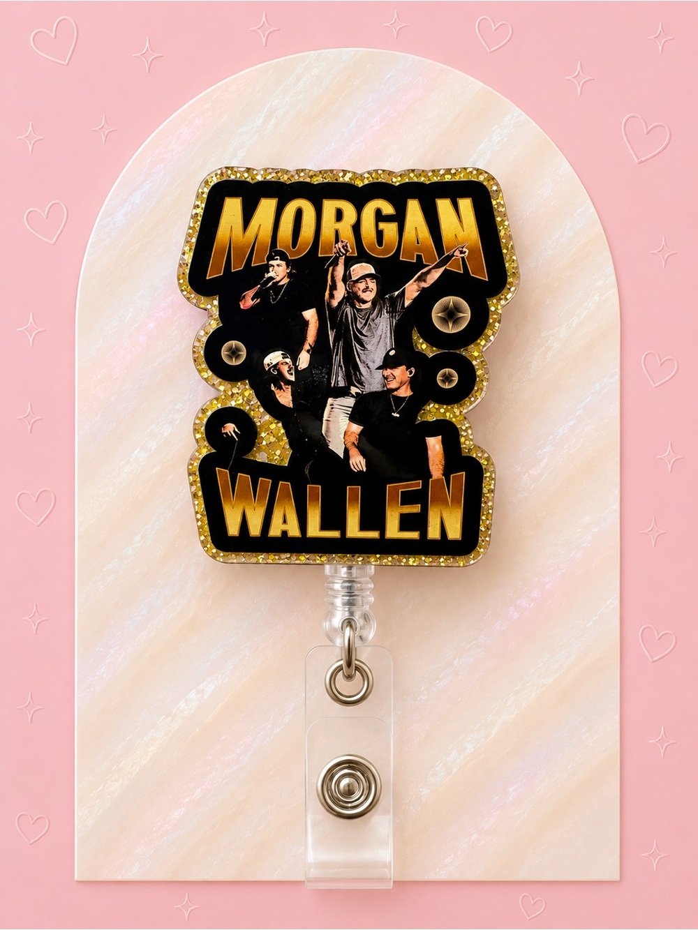 Morgan Wallen Gold & Black Badge Reel - Home Party Supplies